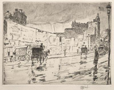 The Billboards, New York, 1896. av Childe Hassam