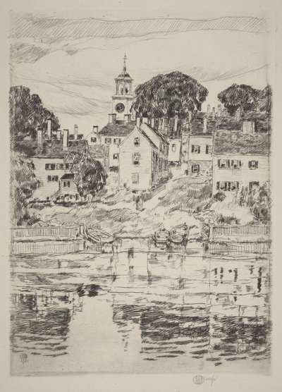 Kyrktornet, Portsmouth av Childe Hassam