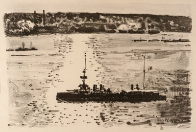 Den franska kryssaren av Childe Hassam