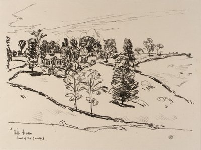 Det lilla skolhuset, Land of Nod av Childe Hassam