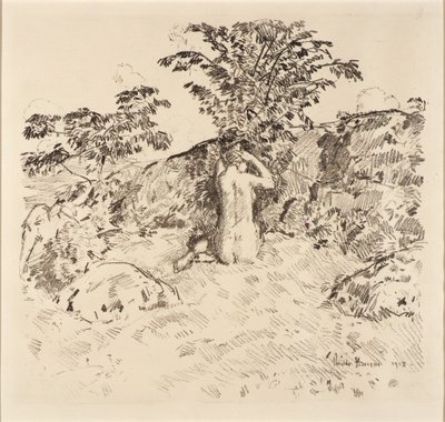Vildkörsbärsträd av Childe Hassam