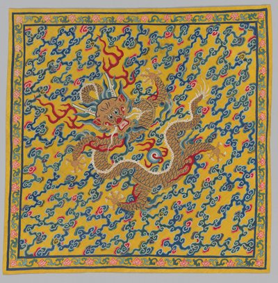 Omslag för gobelängrullen Blandning av klart och lerigt vatten vid korsningen av floderna Jing och Wei av China, Qing dynasty