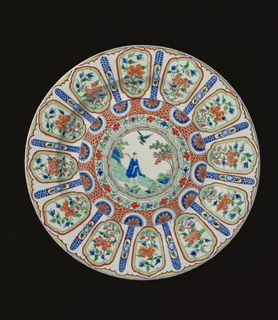 Laddare föreställande den odödliga Tang-poeten Li Bai, Kangxi-perioden, ca 1690 (porslin) av Chinese School