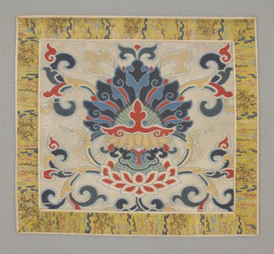 Åtta buddhistiska dyrbara saker, lotus, 1600-talet av Chinese School