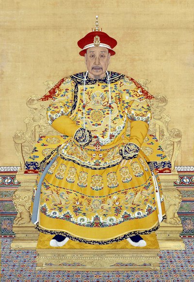 Kejsar Qianlong i ålderdom (1711-1799) av Chinese School