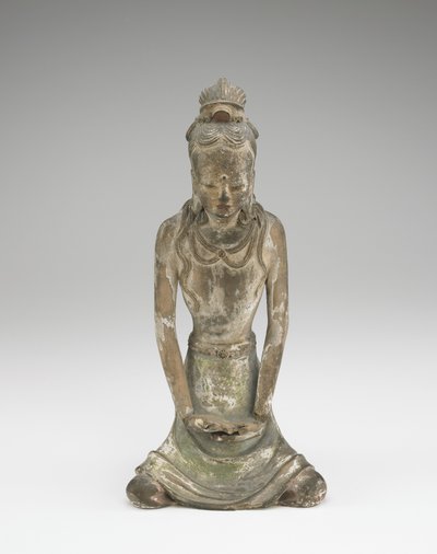 Figur av en Bodhisattva (keramik) av Chinese School