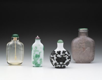 Grupp av snusdosor, kinesiska, 18:e-19:e (glas) av Chinese School