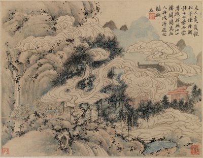 Förbereder livselixiret (bläck och färg på papper) av Chinese School