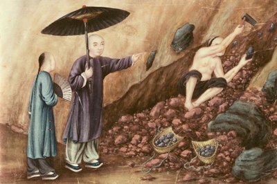 Söker efter järnmalm (wc på papper) av Chinese School