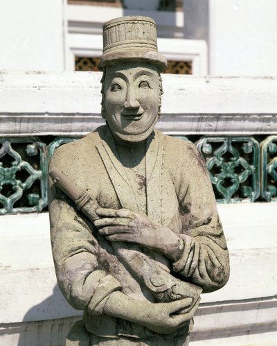 Staty av en europeisk soldat av Chinese School