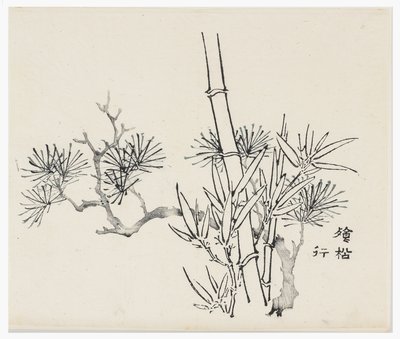 Tio bambuserier, 1700-tal av Chinese School