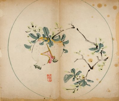 Tio Bamboo Studio Prints, 1643 (träblock) av Chinese School