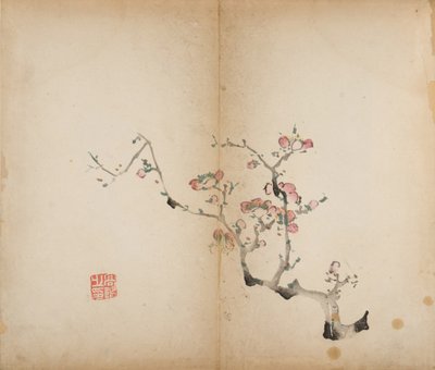 Tio Bamboo Studio Prints, 1643 (träblock) av Chinese School