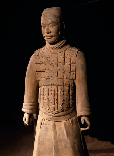 Terrakottaarmékrigare, kejsar Qin Shi Huangs mausoleum, 300-talet f.Kr. (foto) av Chinese School