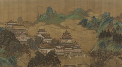 Persikafestivalen för västerlandets drottningmodern, Ming- eller Qingdynastin, 1600-1700-talet av Chinese School