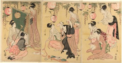 En parodi på Yuranosuke Member Tee P Wear Sleigh Quar Hands (liknar Yuranosuke Yukiyo) av Chobunsai Eishi