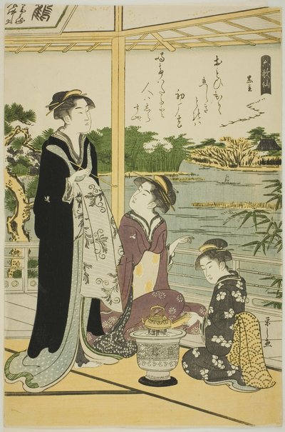 Kuronushi, från serien "Sex odödliga poeter (Rokkasen)" av Chobunsai Eishi