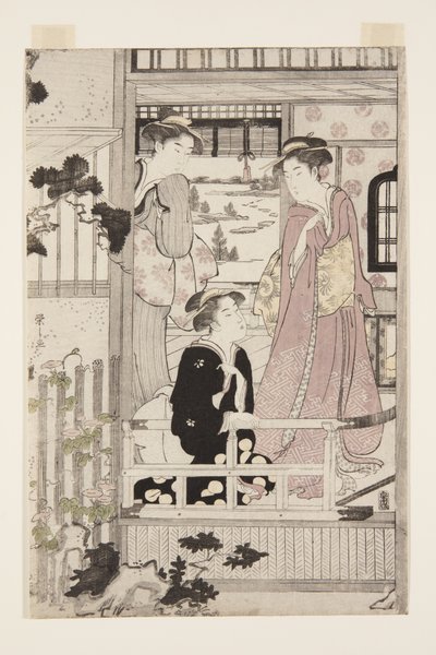 Morning Glory (Asagao) (trätryck i färg) av Chobunsai Eishi
