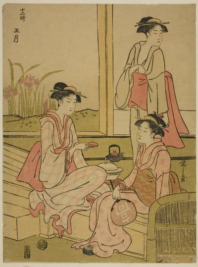 Den femte månaden (Gogatsu), från serien "De tolv månaderna (Juni toki)" av Chobunsai Eishi