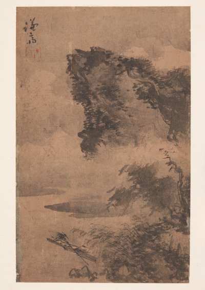Landskap (albumblad) av Chong Son