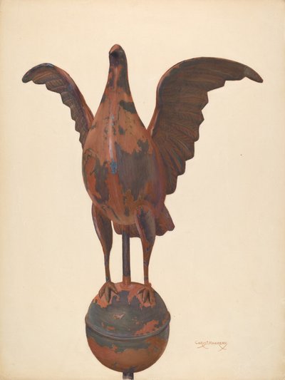 Flaggstång Finial Pigeon av Chris Makrenos