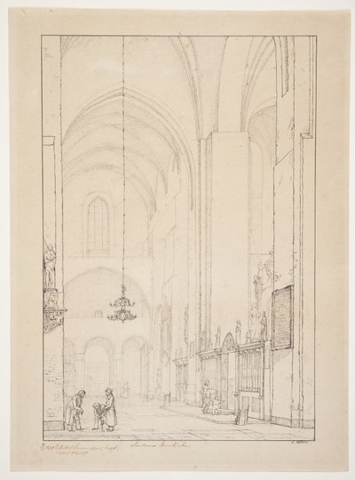 Utgivare för "Prospect of the interior of the northern transept of Aarhus Cathedral" av Christen Købke