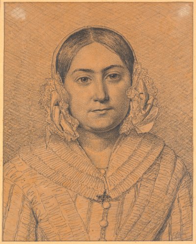 Porträtt av Antoinette Christiane Købke av Christen Købke