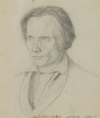 Bengt Erland Fogelberg (1786–1854), skulptör, 1839 av Christen Købke