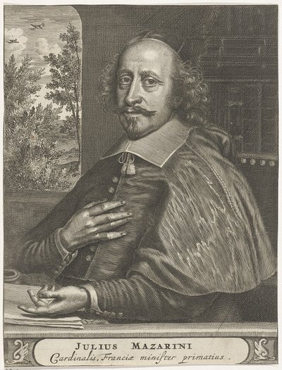 Porträtt av kardinal Mazarin, 1660-1670-talen av Christiaan Hagen