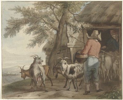 Getskötare i ladugården av Christiaan Josi