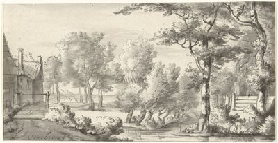 Landskap med gård av Christiaan Josi