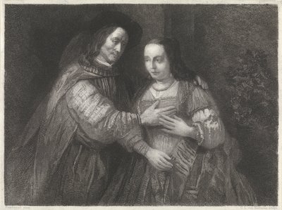 Porträtt av en häst som gestalter från Gamla testamentet, kallad "The Jewish Bride" av Christiaan Lodewijk van Kesteren