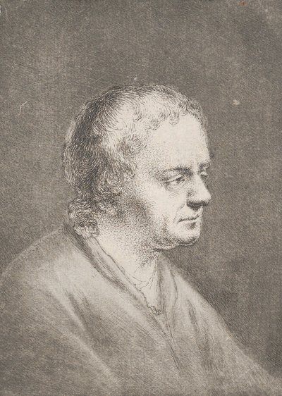Porträtt av Christian Bernhard Rode, konstnärens far, ca. 1756. av Christian Bernhard Rode