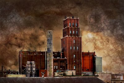 Rått industriellt landskap av Christian Bibeau