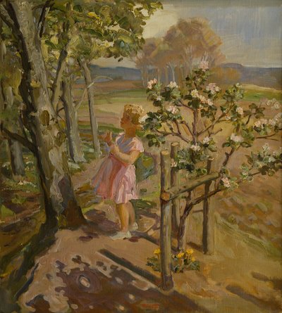 In The Orchard (olja på duk) av Christian Carl Forup