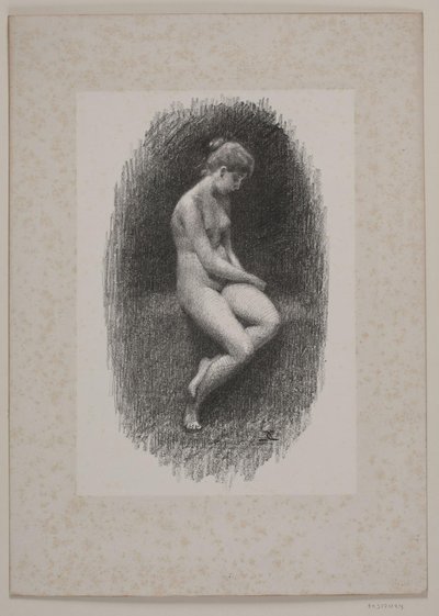 Studie av kvinnlig modell av Christian Clausen