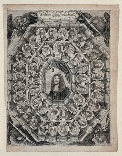 Kejsar Leopold I omgiven av sina förfäder av Christian Dittmann