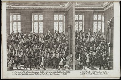 En bankett. Festival för kejsar Karl VI, 1712 av Christian Engelbrecht