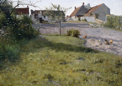 En gård i Gretz av Christian Eriksen Skredsvig