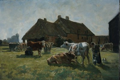 Studie för Forme a Venoix (olja på duk) av Christian Eriksen Skredsvig