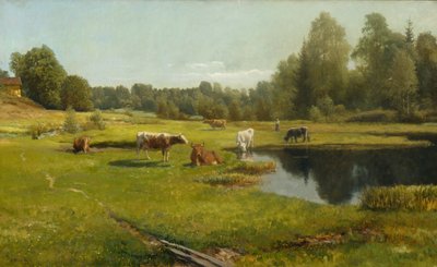 Sommarmorgon, Stabekk av Christian Eriksen Skredsvig