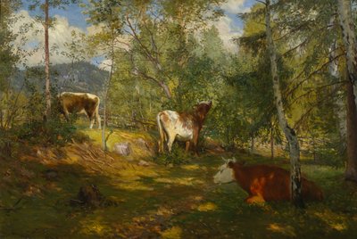 Solfläckar i skogen av Christian Eriksen Skredsvig