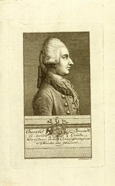 Porträtt av greve Enevold Brandt 1738-1772, 1773. av Christian Friedrich Fritzsch