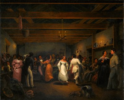 Kitchen Ball på White Sulphur Springs, Virginia, 1838 av Christian Friedrich Mayr