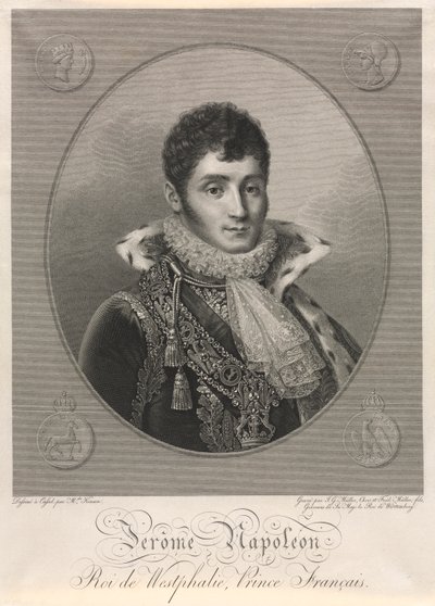 Jerome Napoleon, kung av Westfalen, fransk prins av Christian Friedrich Muller