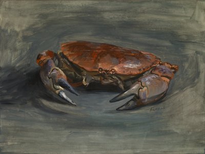 Crab, 2018 (olja på gessobehandlad träpanel) av Christian Furr