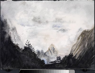 Land of the Immortals, 2015 (akvarell på papper) av Christian Furr