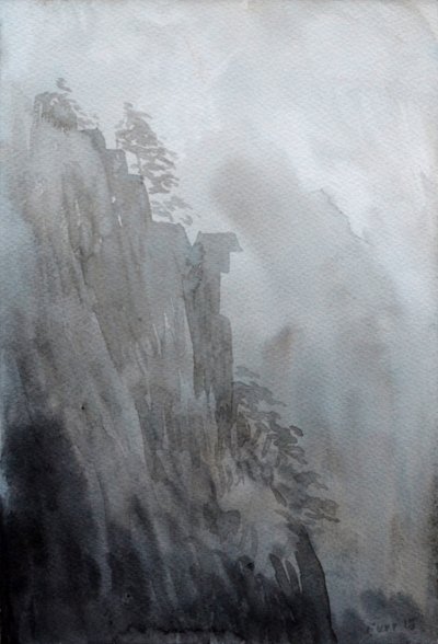 Spirit Stone, 2015 (akvarell på papper) av Christian Furr