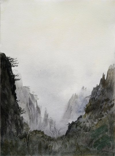 Starting to Believe, 2015 (akvarell på papper) av Christian Furr
