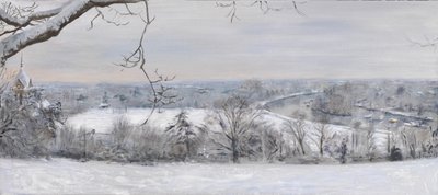 White Diamonds Richmond Hill Snow, 2015 (olja på duk) av Christian Furr